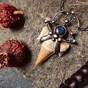 Украшения handmade. Livemaster - original item Otodus Tooth pendant (p-047). Handmade.