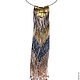 Tie necklace made of beads ' GOLDY'. Necklace. Beaded jewelry by Mariya Klishina. Online shopping on My Livemaster.  Фото №2