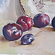  Plums rolled on the table. Pictures. flamemilady. Online shopping on My Livemaster.  Фото №2