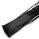 Raffia straw for embroidery black India 1 m. Raffia. Luneville Cat. Интернет-магазин Ярмарка Мастеров.  Фото №2