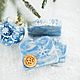 Order Natural soap from scratch Blue frost winter new year blue. soapy fun. Livemaster. . Soap Фото №3