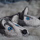 Felted slippers for male Husky dogs. Slippers. MURDASOVA OLGA Author's felt. Online shopping on My Livemaster.  Фото №2