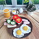 Order  Game set 'Breakfast'. KnitOK. Livemaster. . Amigurumi dolls and toys Фото №3