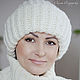 Hat knitted women's lapel 'Gerda'. Caps. Oksana Vladarskaya. Online shopping on My Livemaster.  Фото №2