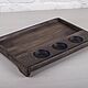 Order Oak serving board with 3 compartments for sauces. Foxwoodrus. Livemaster. . Plates Фото №3