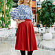 Skirt made of Italian viscose, the Color of watermelon. Skirts. Blouse Blues. My Livemaster. Фото №4