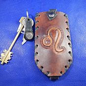 Сумки и аксессуары handmade. Livemaster - original item Key holders leather zodiac Signs. Handmade.