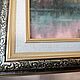 Картина Сиреневый туман над рекой. Картина в рамке. Картины. Подарки ручной работы от  Милы Ф. Ярмарка Мастеров.  Фото №6