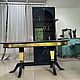 Стол обеденный из дерева с позолотой и инкрустацией. Столы. Mart__furniture. Ярмарка Мастеров.  Фото №4