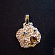 The Pendant 'Spring'. Silver,gold, and Topaz, Rauch-Topaz. Pendants. BuffSilverArt (buffsilverart). My Livemaster. Фото №4