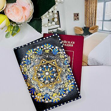 Сумки ручной работы. Ярмарка Мастеров - ручная работа Обложка на паспорт. Handmade.