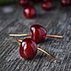 Order Red cherry-long cherry earrings. Украшения в подарок ToutBerry. Livemaster. . Earrings Фото №3