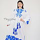 Vyshyvanka Maxi Dress Boho Linen Wedding Dress. Dresses. 'Viva'. Online shopping on My Livemaster.  Фото №2