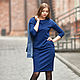 dress basic knit 'Daisy' Navy blue discount 80%!!, Dresses, Vladivostok,  Фото №1