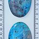 Chrysocolla (cabochons 81/51/10 mm and 81/51/9 mm) Katanga, AR Congo. Cabochons. Stones of the World. My Livemaster. Фото №4