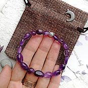 Украшения handmade. Livemaster - original item Amethyst. Amulet bracelet made of natural stone. A bracelet made of beads. Handmade.