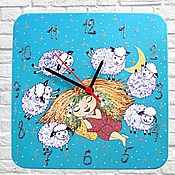 Для дома и интерьера handmade. Livemaster - original item Children`s wall clock Magic dream. Handmade.