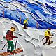 Картины маслом Синее небо в горах Горный пейзаж картина. Картины. Искусство без границ Ручная роспись. Ярмарка Мастеров.  Фото №6