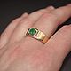 Order 585 gold ring with emerald and diamonds. yakitoriya. Livemaster. . Ring Фото №3