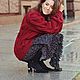 Вязаный свитер Волны. Свитеры. Knit by Heart - Вязаная одежда 富. Ярмарка Мастеров.  Фото №6