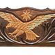 Backgammon carved 'eagle and lion' Art. .003. Backgammon and checkers. Gor 'Derevyannaya lavka'. Online shopping on My Livemaster.  Фото №2