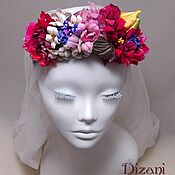 Цветы и флористика handmade. Livemaster - original item Floral Headband. Silk flowers, cloth flowers.. Handmade.