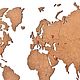 World map Wall decoration brown 90h54 cm. World maps. mybestbox (Mybestbox). My Livemaster. Фото №4