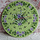Clock with painting, ' Spring'. Watch. painting and decoupage from Marina (sovaj). Online shopping on My Livemaster.  Фото №2