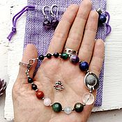 Украшения handmade. Livemaster - original item Gifts on February 14: bracelet Talisman. Stones according to date of birth.. Handmade.