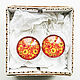 Order Silver plated earrings Hohloma (yellow-red pattern). Linda (LKdesign). Livemaster. . Earrings Фото №3