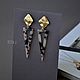 Серьги "Safari sting" Леопард. Серьги классические. Tetta jewelry. Ярмарка Мастеров.  Фото №4