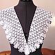 ВОРОТНИК  "Веерочки" ажурный вязаный крючком. Воротнички. Gala  Devi crochet design ВЯЗАНИЕ. Ярмарка Мастеров.  Фото №6