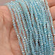 Хрустальные рондели, 3x2 мм,  5,5г (180 шт.) Aquamarine AB. Бусины. Real Dream /    Реальная Мечта. Интернет-магазин Ярмарка Мастеров.  Фото №2