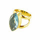 Topaz Ring, Large Topaz ring, Blue Topaz ring. Rings. Irina Moro. Online shopping on My Livemaster.  Фото №2