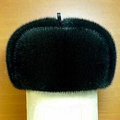Модельная норковая шляпка из финской норки пастель. Арт.СС-29