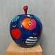 Шкатулка- яблоко. Статуэтка. ART-MatreshkA. Ярмарка Мастеров.  Фото №4