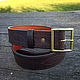Strap leather, mod. Lend Lease Vintage 45MS orange, Straps, Sevsk,  Фото №1
