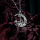 Moon Lilith — silver pendant with a silver chain from the bone. Pendant. Okkultist - ezotericheskij magazin. Интернет-магазин Ярмарка Мастеров.  Фото №2