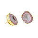 Pink Agate earrings, large earrings, pink agate earrings. Earrings. Irina Moro. My Livemaster. Фото №5
