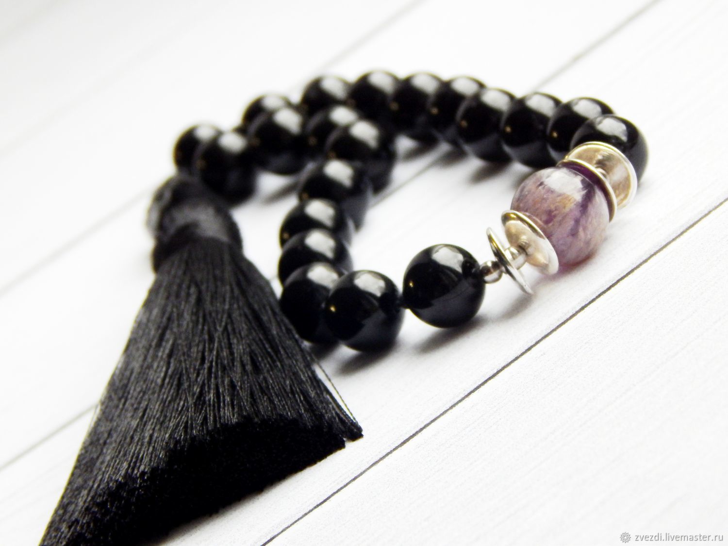 black tourmaline rosary