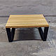 Copy of Industrial style coffee table made of natural wood, Tables, Chelyabinsk,  Фото №1