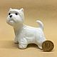 West Highland White Terrier porcelain figurine, Figurines, Moscow,  Фото №1