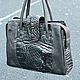 Classic bag: Genuine Crocodile Leather Bag Black. Classic Bag. Katorina Rukodelnica HandMadeButik. Online shopping on My Livemaster.  Фото №2
