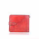 Bifold leather wallet for men 'RHYTHM' (red). Wallets. CRAZY RHYTHM bags (TP handmade). My Livemaster. Фото №4