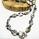 Mysterious Forest beads (quartz with chlorite, chalcedony). Beads2. Selberiya shop. My Livemaster. Фото №5