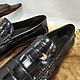Men's moccasins, crocodile leather, black. Moccasins. SHOES&BAGS. Online shopping on My Livemaster.  Фото №2