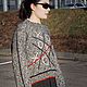 Свитер «Крестики-нолики». Свитеры. Nataly-knit4you. Ярмарка Мастеров.  Фото №4
