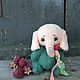 Слоненок тедди Ягодка. Тедди Зверята. Family Toys (семейный магазин). Ярмарка Мастеров.  Фото №5