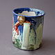 Tazas y tazas: Caracol y Amanita. Mugs and cups. Mila. Интернет-магазин Ярмарка Мастеров.  Фото №2