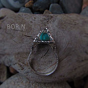 Украшения handmade. Livemaster - original item Silver ring with turquoise. Handmade.